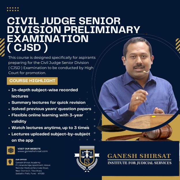 Picture of Civil Judge Senior Division ( CJSD ) By Ganesh Shirsat