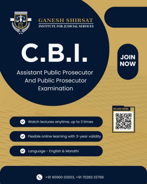 Picture of CBI - Assistant Public Prosecutor and Public Prosecutor By Ganesh Shirsat